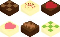 四角いチョコレー…