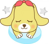 すやすやと眠る犬…