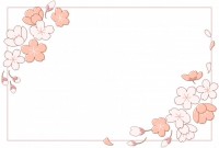 さくらの花の横長…