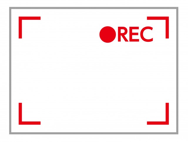 録画画面 録画中 Recマーク 撮影中 動画撮影中 無料イラスト素材 素材ラボ