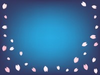 夜の桜吹雪フレー…
