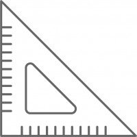 三角定規　二等辺…