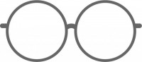 丸いレンズの眼鏡