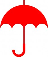 傘　赤