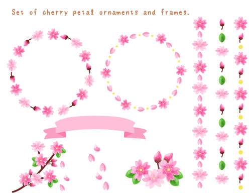 桜のフレームセット