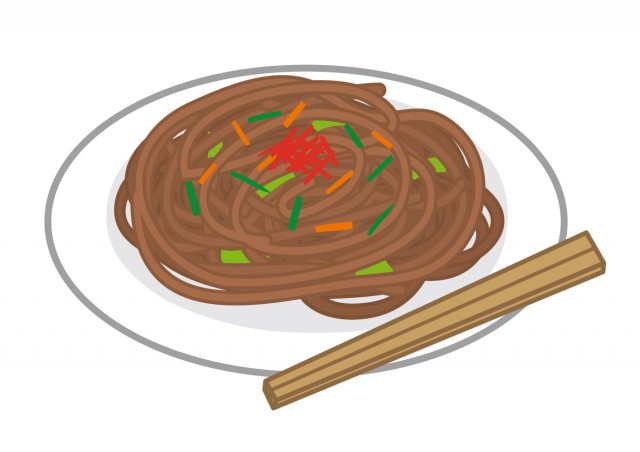 焼きそば 無料イラスト素材 素材ラボ