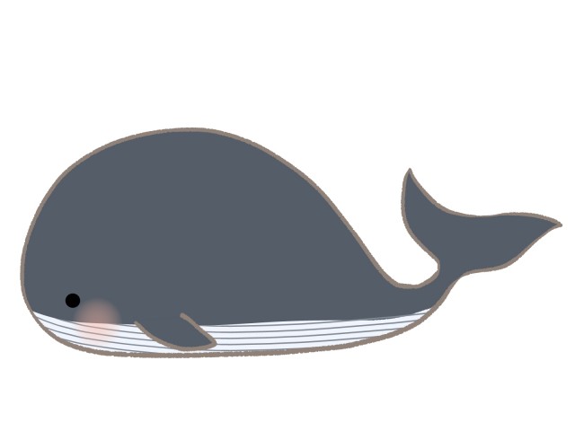 シンプルなクジラのイラスト 無料イラスト素材 素材ラボ