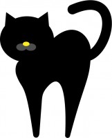 黒猫 かわいい無料イラスト 使える無料雛形テンプレート最新順 素材ラボ