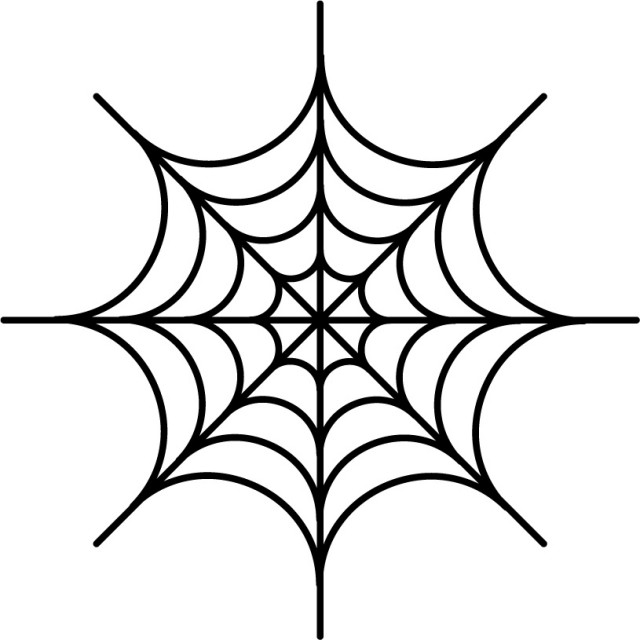 蜘蛛の巣 無料イラスト素材 素材ラボ