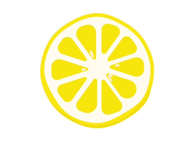 手書き風レモンの輪切り 無料イラスト素材 素材ラボ