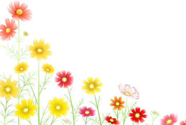 コスモスの花背景 Cs4ai Png 無料イラスト素材 素材ラボ