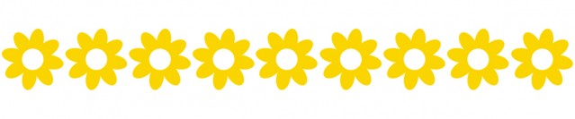 花模様ライン素材シンプル飾り罫線背景イラスト