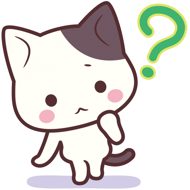 ぶち猫 にゃんこ はて 無料イラスト素材 素材ラボ