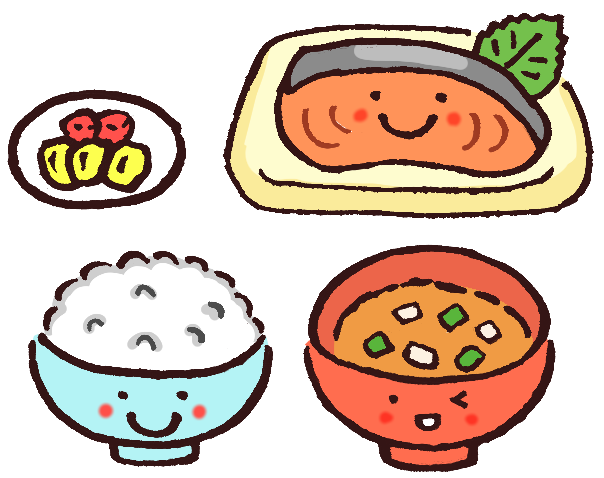 シンプルな和食のイラスト 無料イラスト素材 素材ラボ