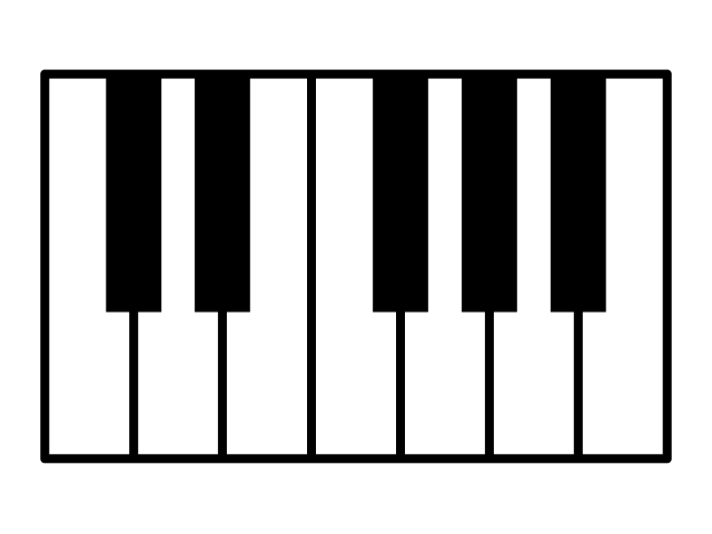 シンプルなピアノ 鍵盤のアイコン素材 透過png Jpeg Ai 無料イラスト素材 素材ラボ