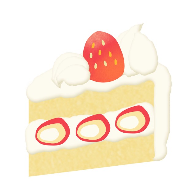 いちごのショートケーキ 無料イラスト素材 素材ラボ