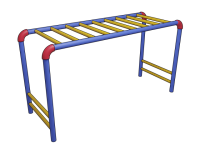 遊具・雲梯の3D…