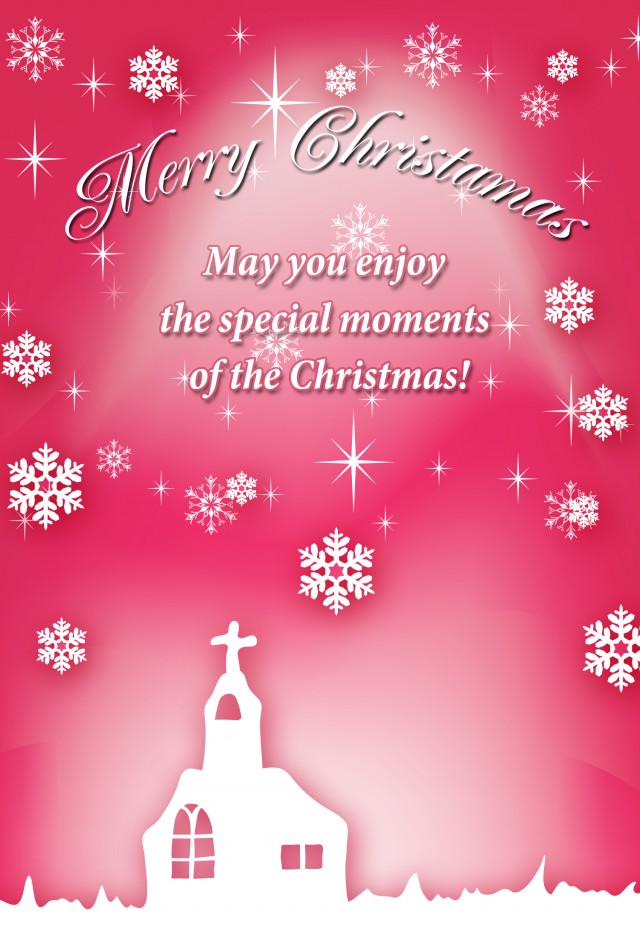 クリスマスカード シルエットクリスマス 教会 チャペル 無料イラスト素材 素材ラボ