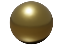 リアルな金色の球…