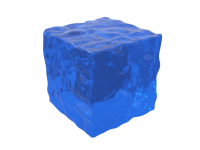 水の立方体の3D…