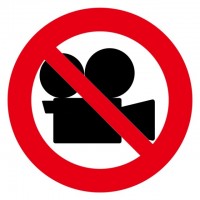 録画禁止　カメラ…