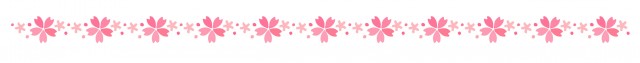 桜の花のライン素材