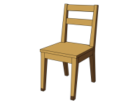 椅子のシンプルな…