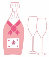 ピンクのシャンパ…
