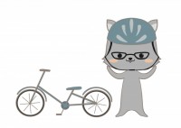 自転車とメガネネ…