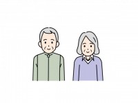 高齢者、老夫婦の…