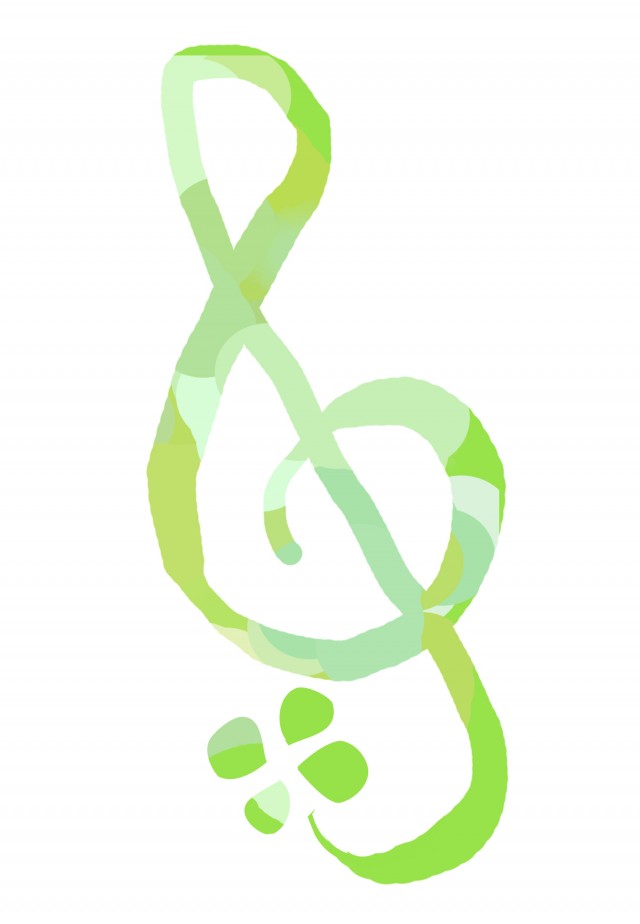 緑のト音記号 無料イラスト素材 素材ラボ
