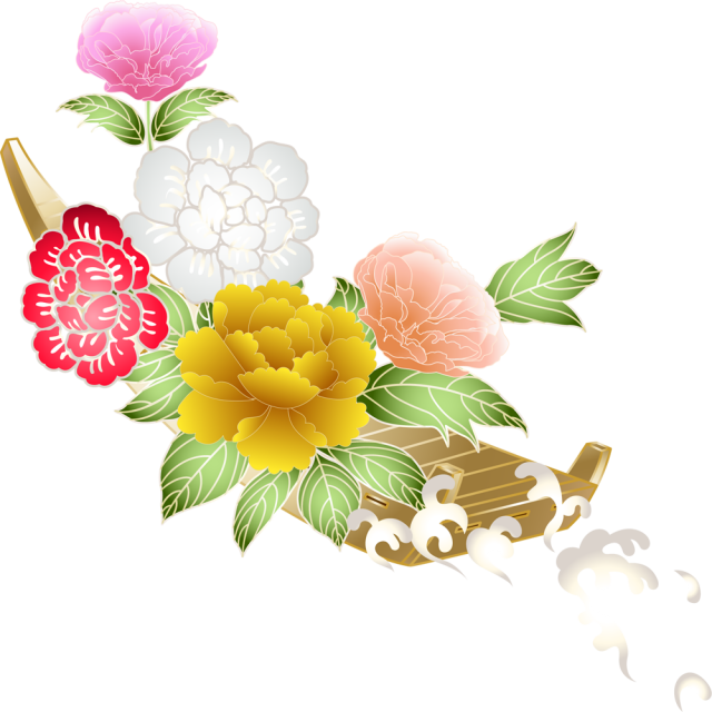 牡丹の花いかだアイコン Csai Png 無料イラスト素材 素材ラボ