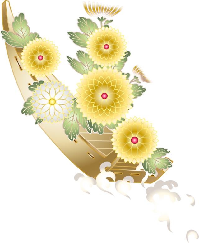 菊の花いかだアイコン Csai Png 無料イラスト素材 素材ラボ