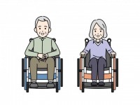 車椅子を使う高齢…